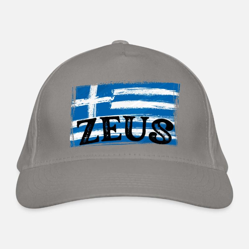 Drapeau Grec Zeus Casquette classique bio
