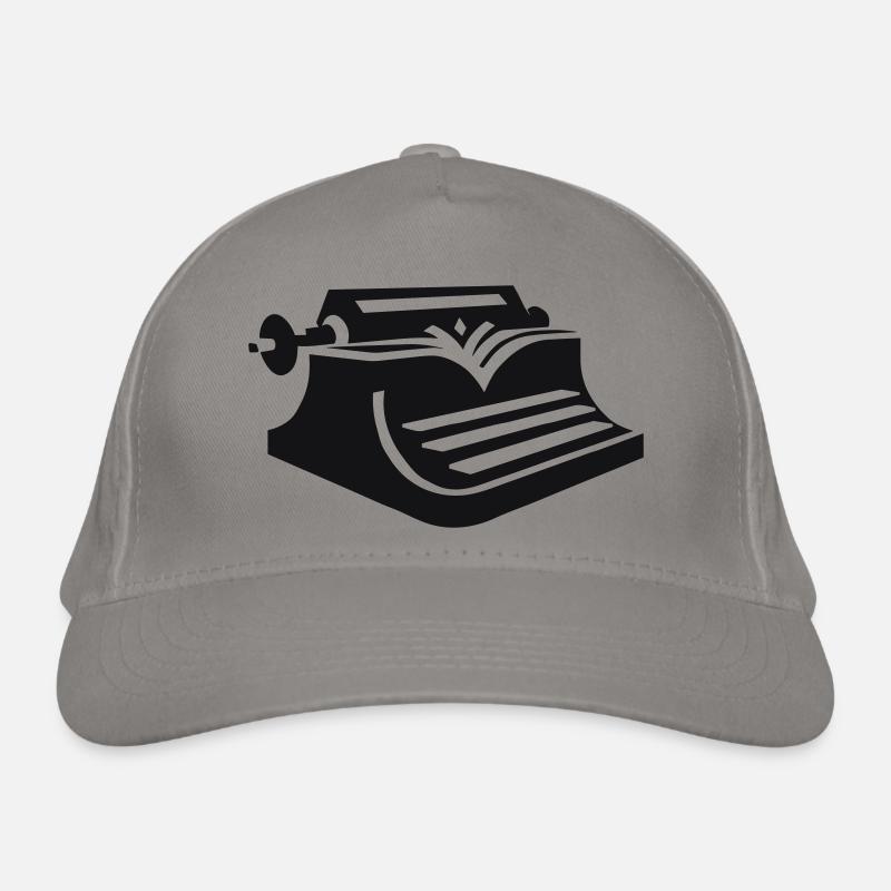 Vintage Typewriter Elegance Organic Baseball Cap