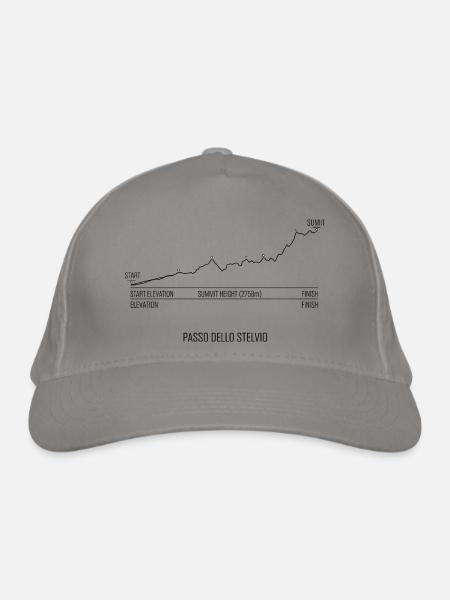 PASSO DELLO STELVIO - Bio-Baseballkappe - Hellgrau