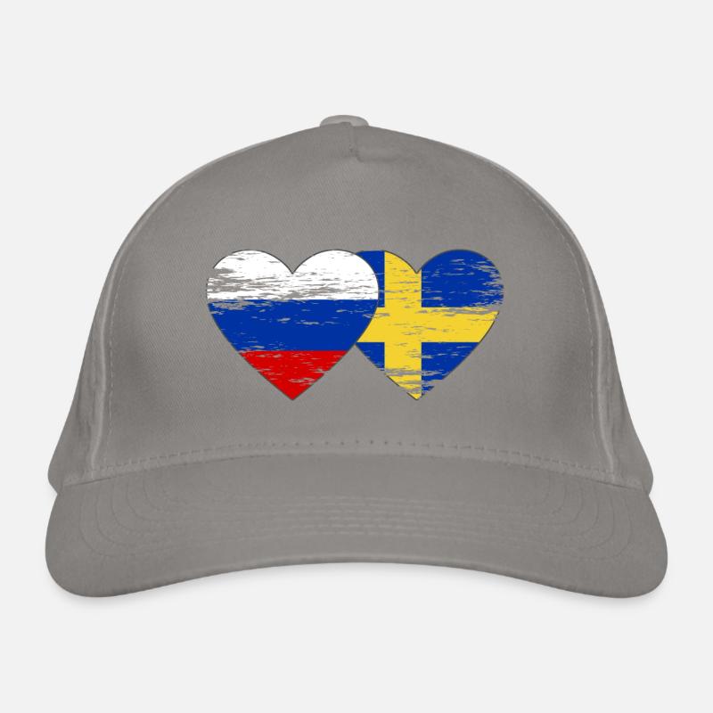 Sweden Russian flag used Organic Baseball Cap
