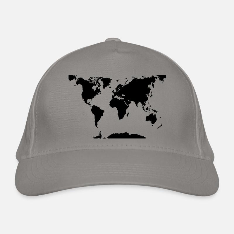 World map Organic Baseball Cap