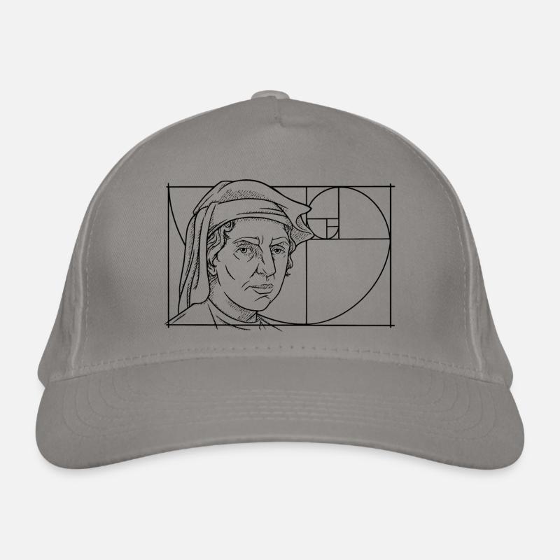 Leonardo Fibonacci Mathematician Math Series Follow Organic Baseball Cap