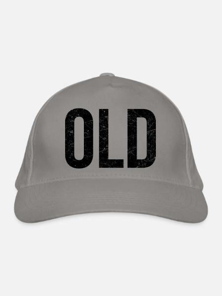 Old not old school - Bio-Baseballkappe - Hellgrau