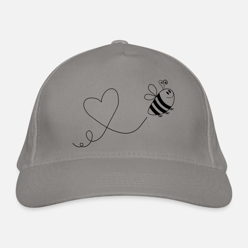biene comic love 1 Bio-Baseballkappe