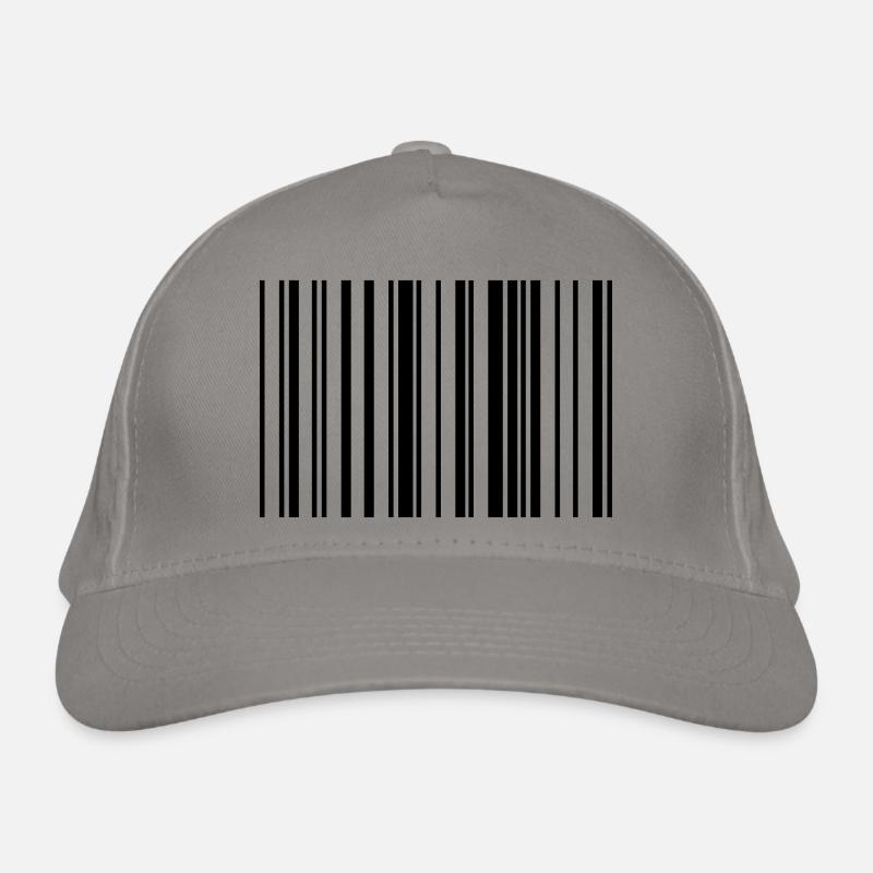 Barcode Code Streifen Gestreift Bio-Baseballkappe