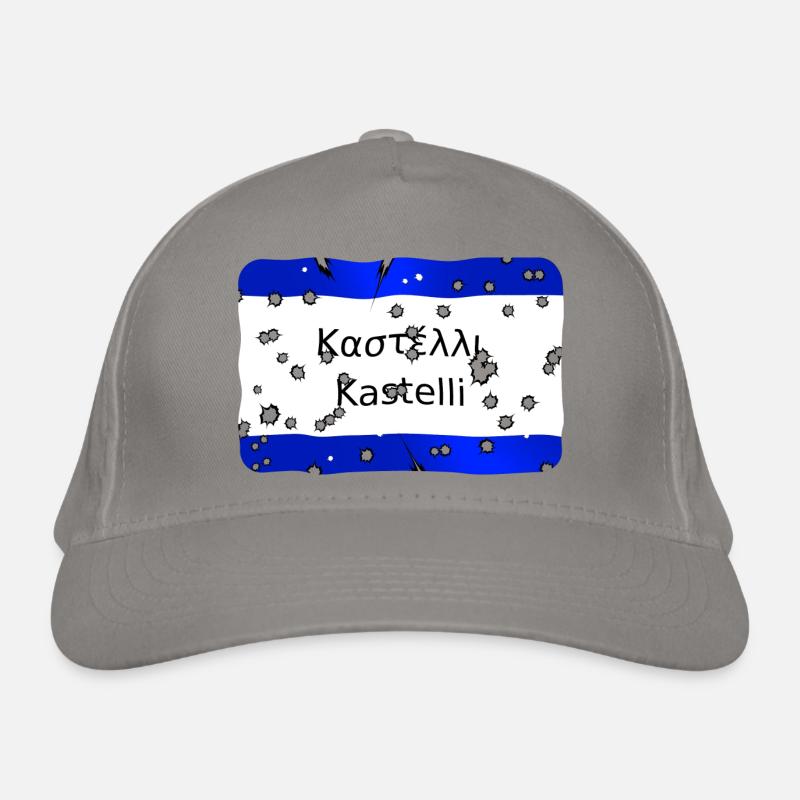 mg kriti ortsschild kastelli Bio-Baseballkappe