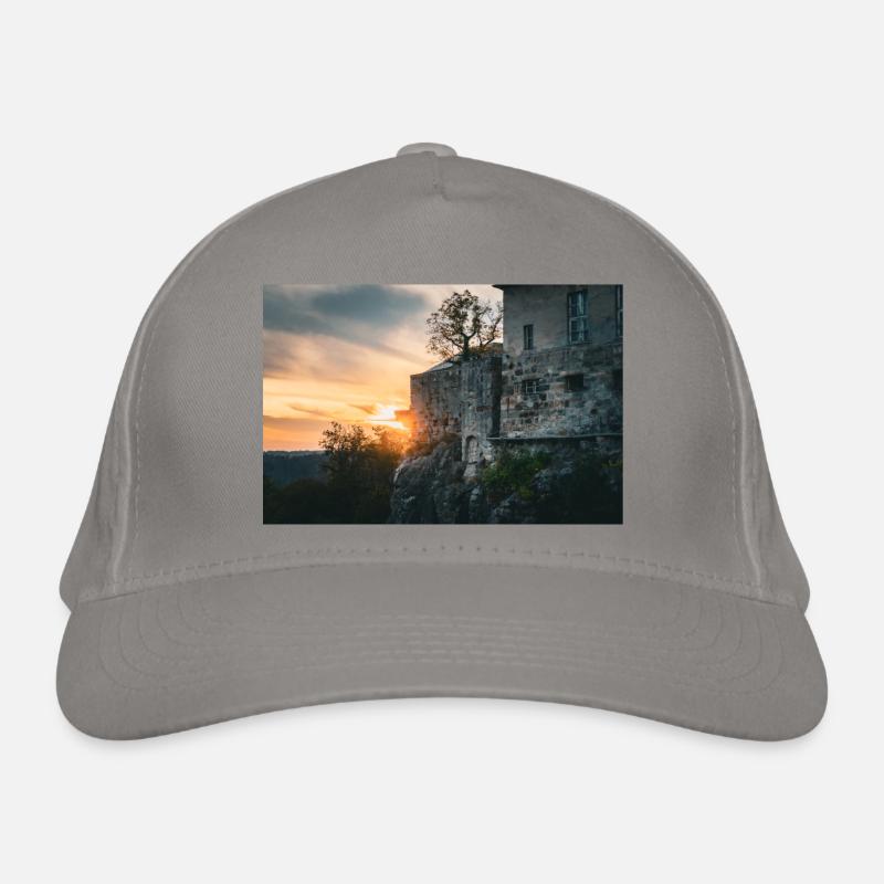 Château de Hohnstein, Suisse saxonne - Casquette classique bio - gris clair