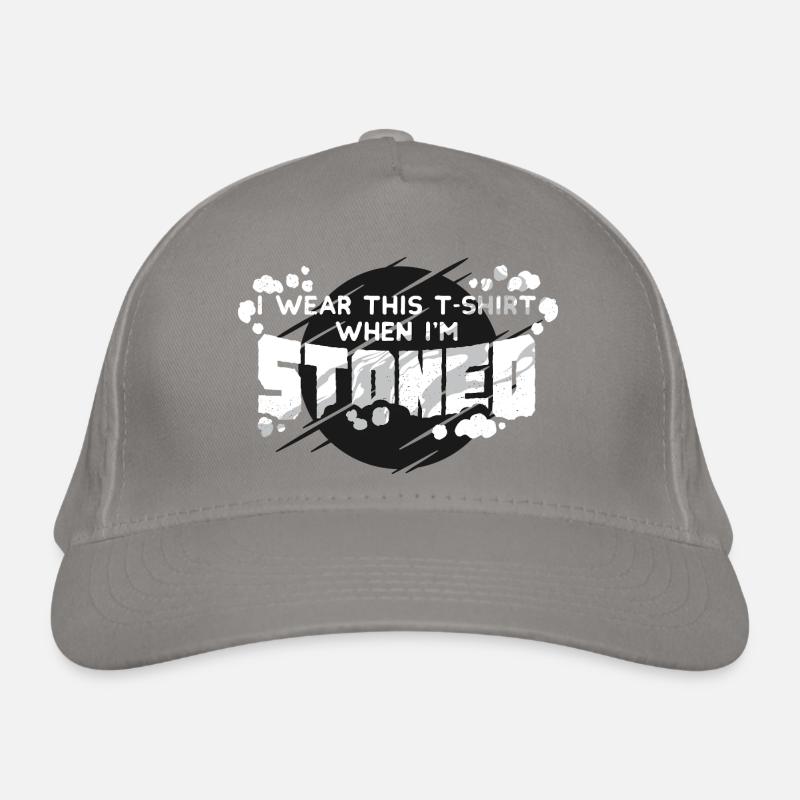 Comic Bold Statement T-Shirt Design - Organic Baseball Cap - light grey