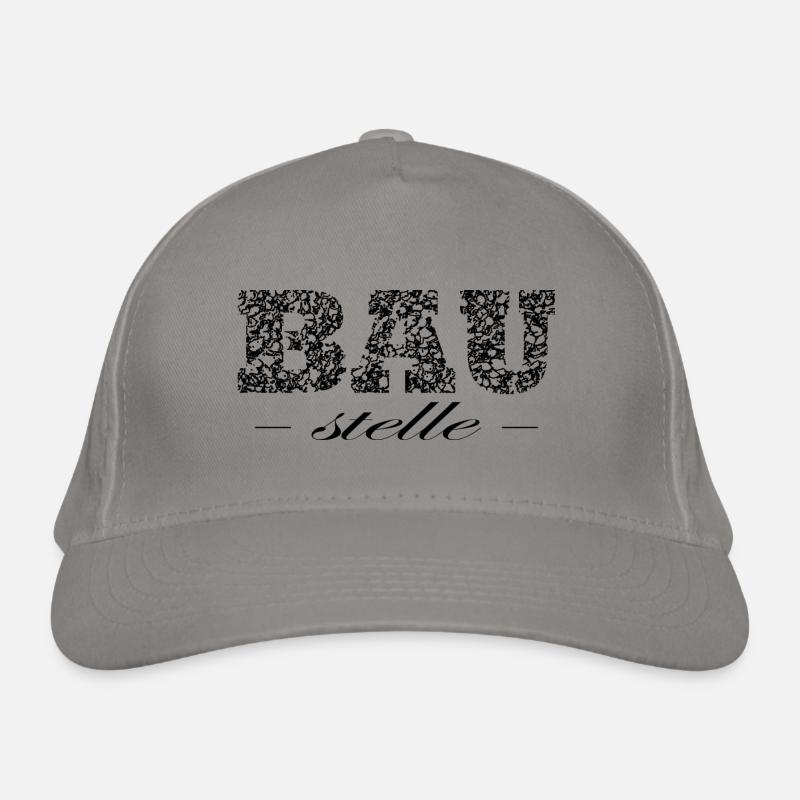 Baustelle schwarz Bio-Baseballkappe