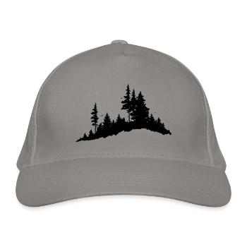 Nature is always changing shape. - Organic Baseball Cap - light grey - Front