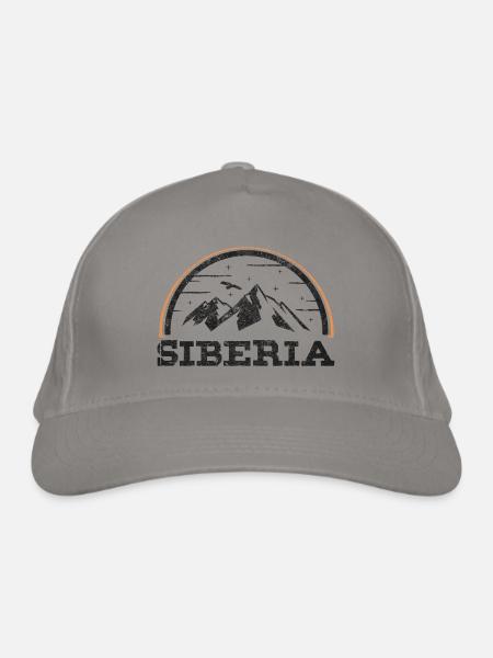 Russland Sibirien - Bio-Baseballkappe - Hellgrau