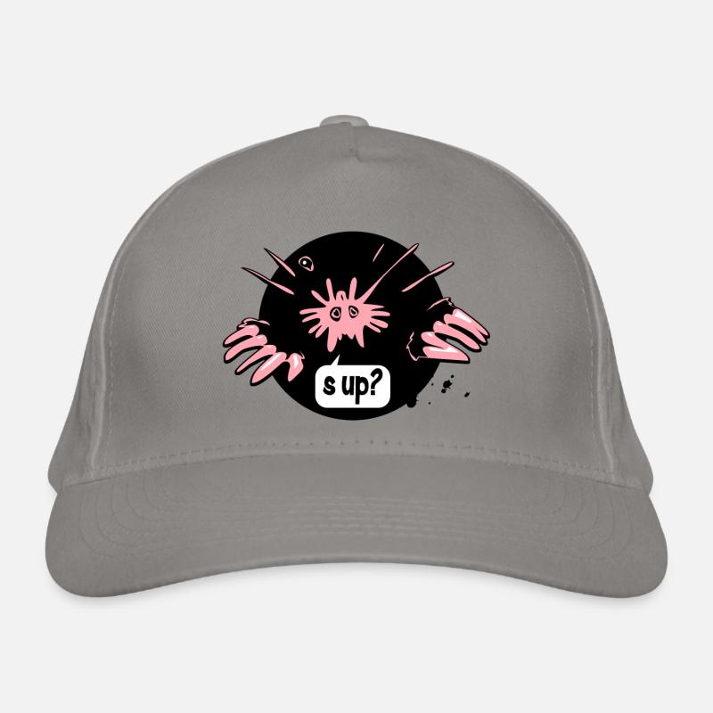 s up? - Star Mole - Earth Day - Mole - Comic Organic Baseball Cap