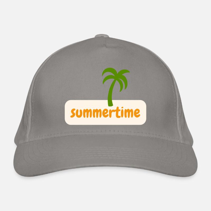 SUMMERTIME - Organic Baseball Cap - light grey