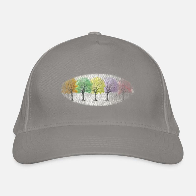 bunt winter wald winterwald Bio-Baseballkappe