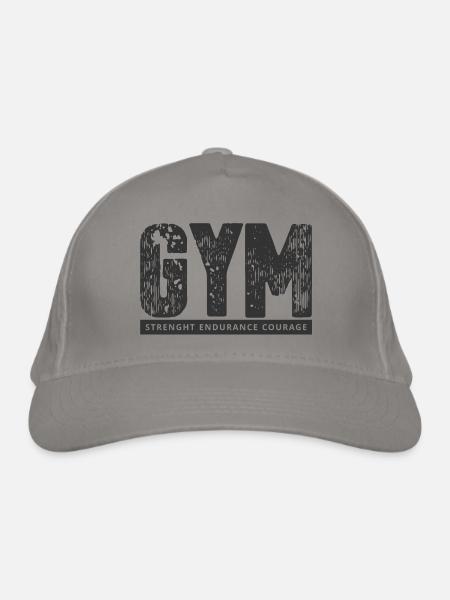 GYM - Bio-Baseballkappe - Hellgrau