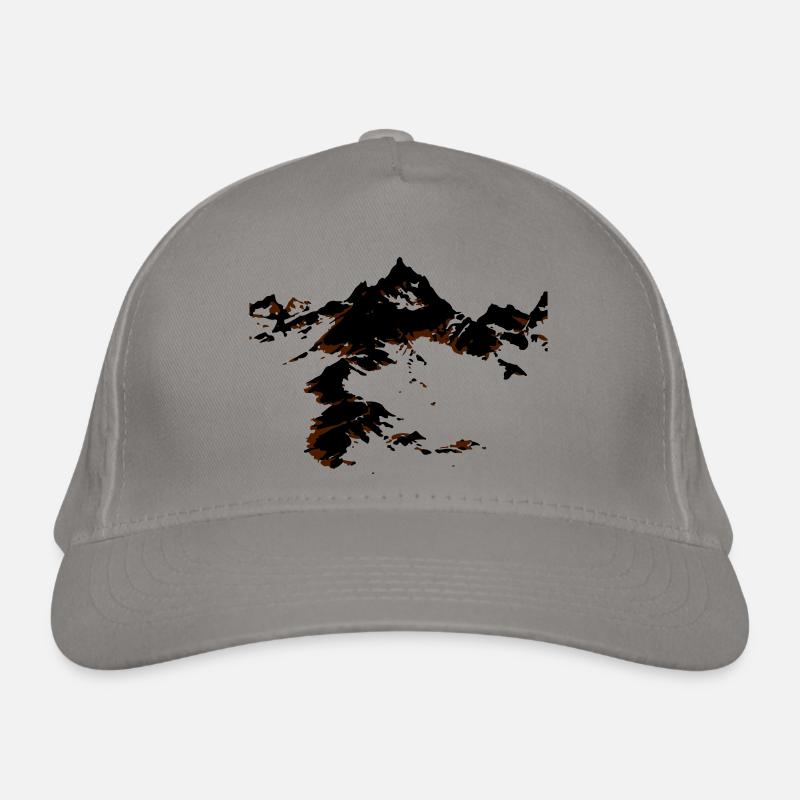 simple mountain Organic Baseball Cap