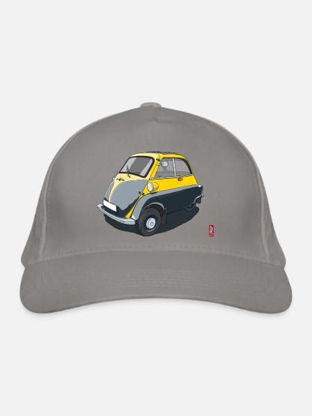 Oldtimer Isetta - Bio-Baseballkappe - Hellgrau