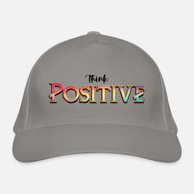 Think positive - denk positiv Bio-Baseballkappe