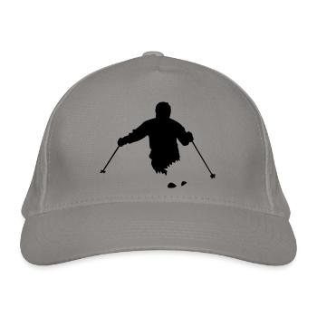 La neige profonde ski (swity) - Casquette classique bio - gris clair - Devant