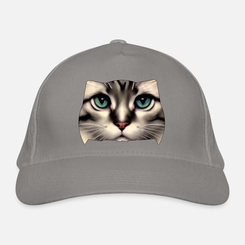 Katzengesicht Bio-Baseballkappe
