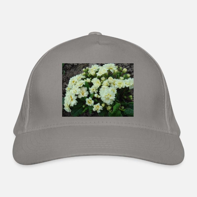 White filled scented primroses in spring Organic Baseball Cap