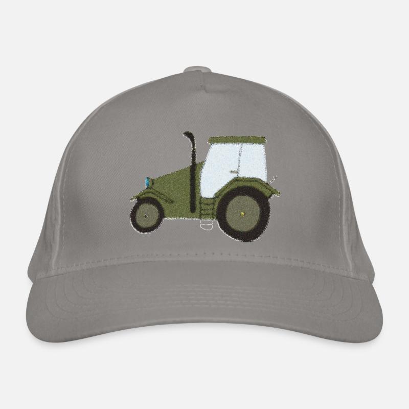 traktor oldtimer impressionismus Bio-Baseballkappe