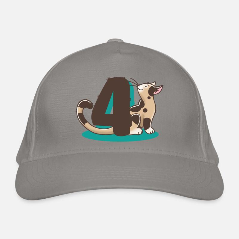 Chat numéro 4 Casquette classique bio