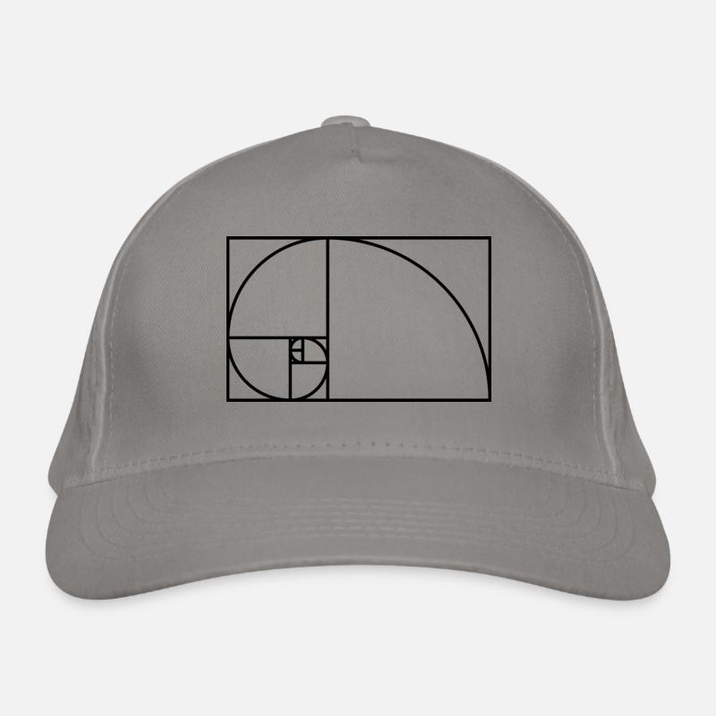 Fibonacci Spirale Mathematik Geschenk Idee Nerd Bio-Baseballkappe