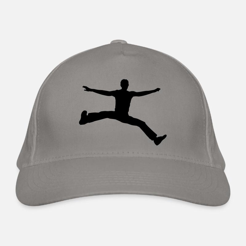 man jump Bio-Baseballkappe