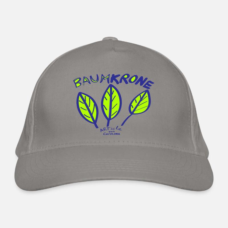 BaumKRONE - Bio-Baseballkappe - Hellgrau