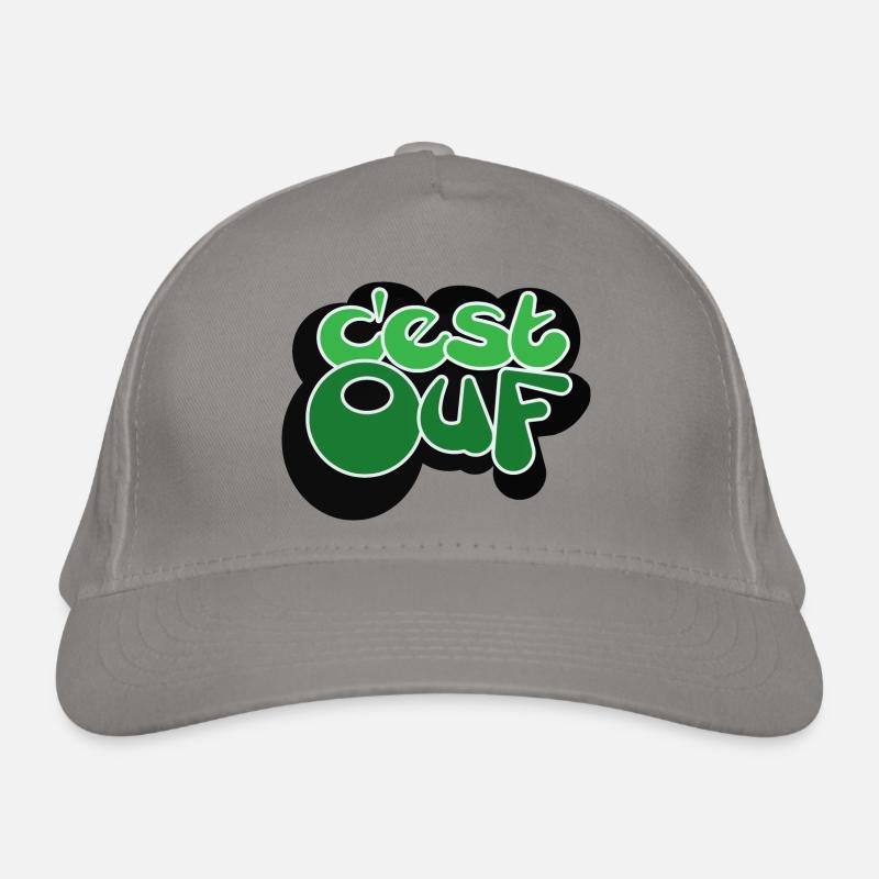 C EST OUF VERT Casquette classique bio