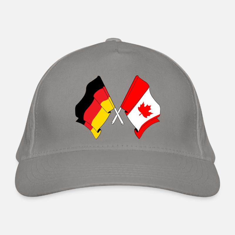 Drapeau de l’Allemagne et drapeau du Canada Casquette classique bio