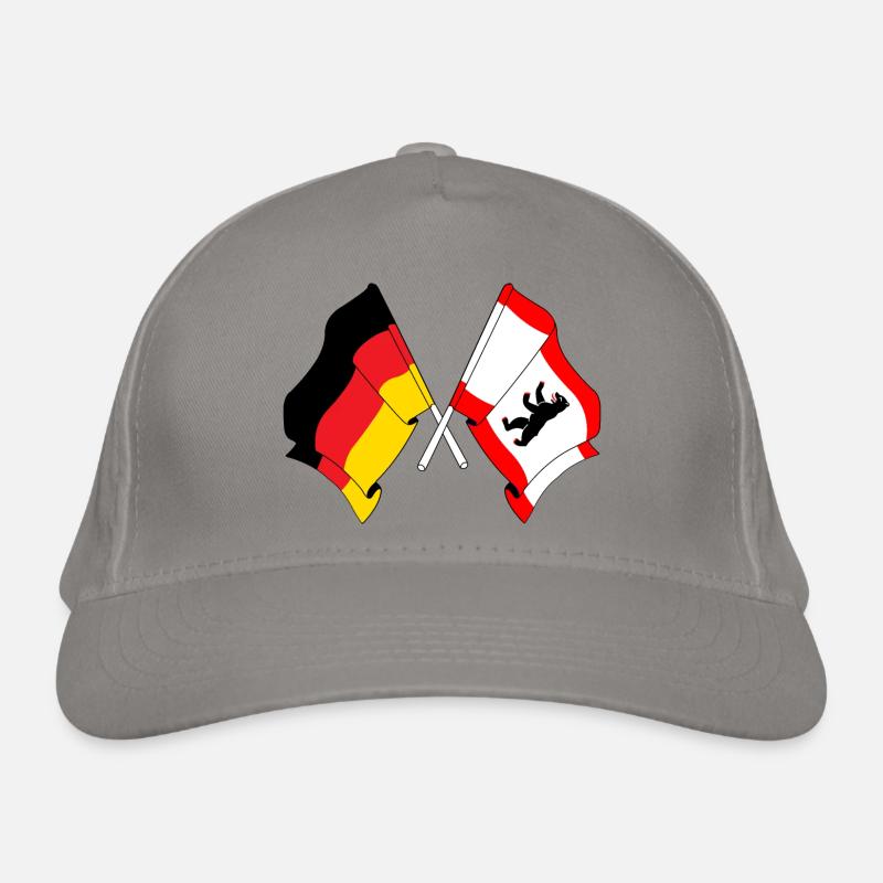Flagge Deutschland, Berlin Bio-Baseballkappe