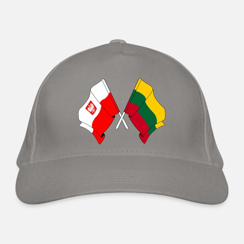 Drapeau de la Pologne et drapeau de la Lituanie Casquette classique bio