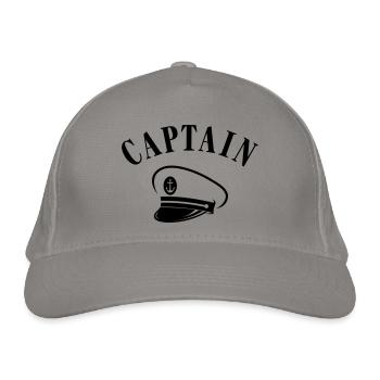 CASQUETTE DE CAPITAINE - Casquette classique bio - gris clair - Devant