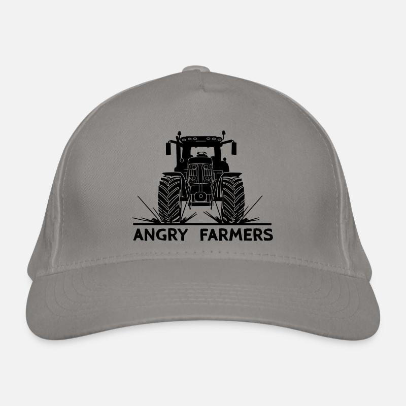 Tractor protest Angry farmers Organic Baseball Cap