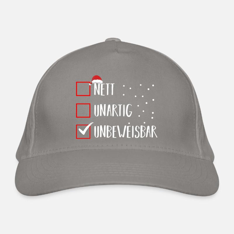 Noël du Père Noël Espiègle Noël Casquette classique bio