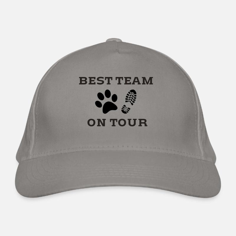 Best Team on tour Geschenkidee Geschenk Hundeliebe Bio-Baseballkappe