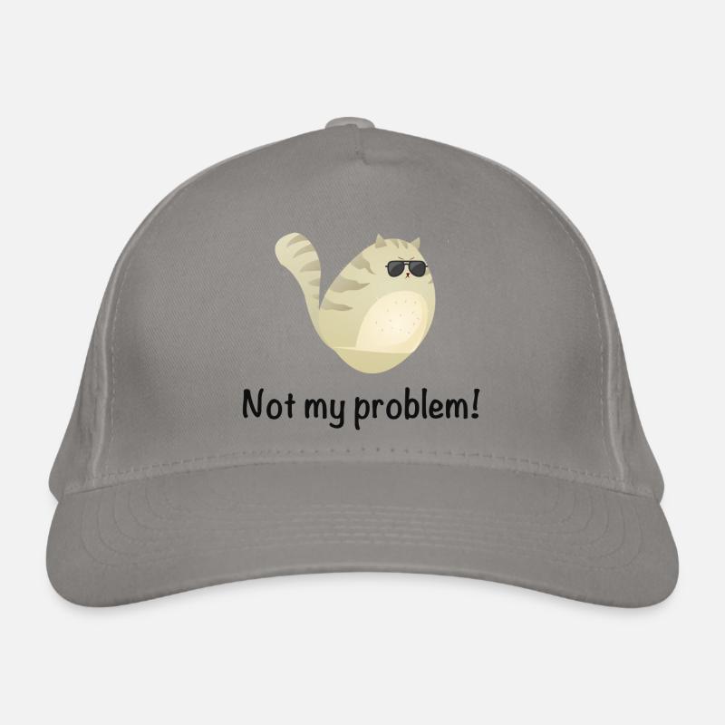 Not My Problem Cool Cat Bio-Baseballkappe