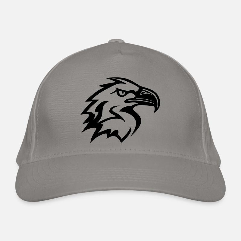 stylized eagle head in profile Organic Baseball Cap