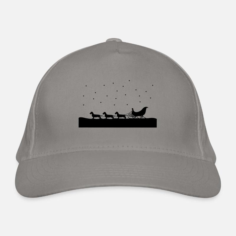 Christmas Dachshund Organic Baseball Cap
