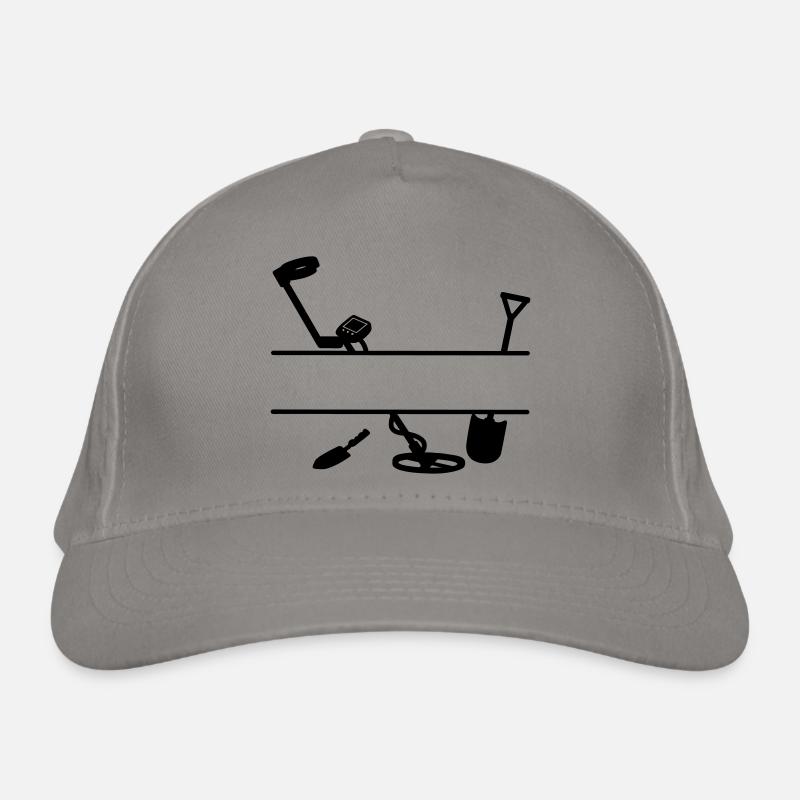 Metalldetektor-Logo Bio-Baseballkappe