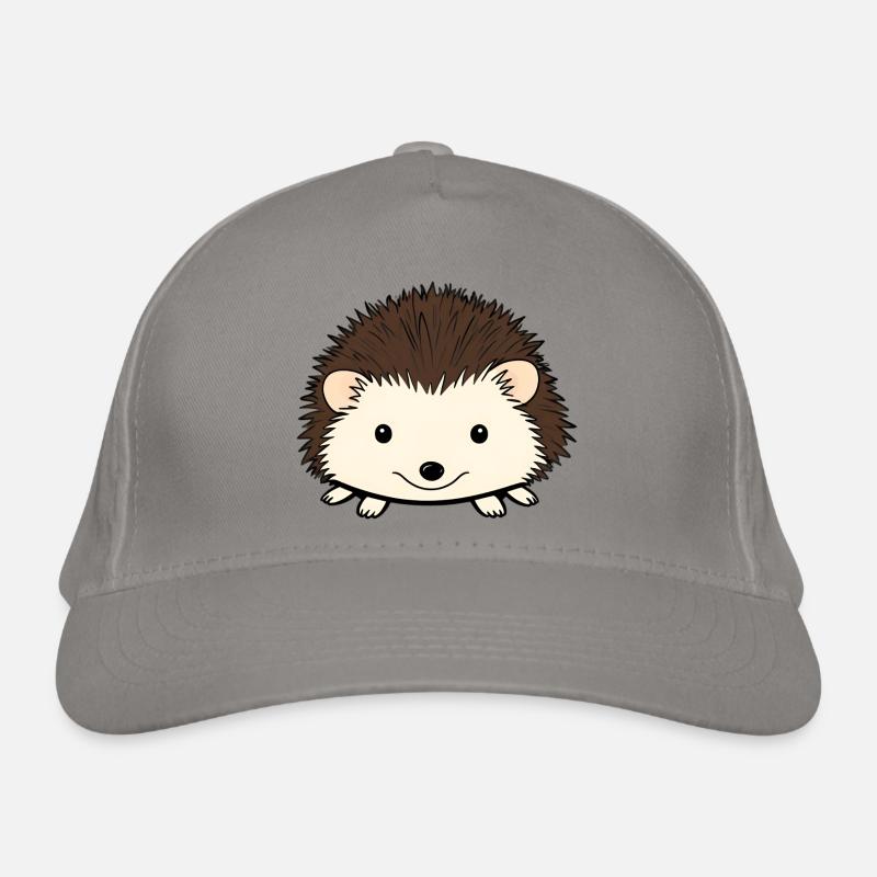 Cute hedgehog with a friendly face Organic Baseball Cap