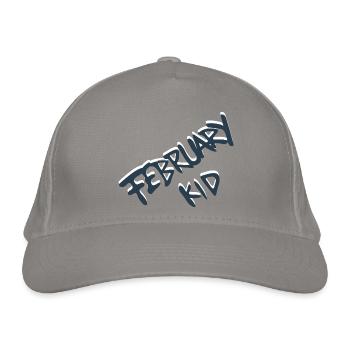 Feedback Kid Graffiti - Bio-Baseballkappe - Hellgrau - Vorne