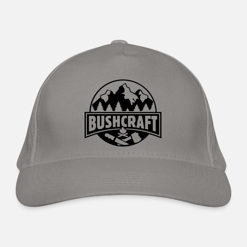 Bushcraft -Lebe das Abenteuer Geschenk Bushcrafter Bio-Baseballkappe