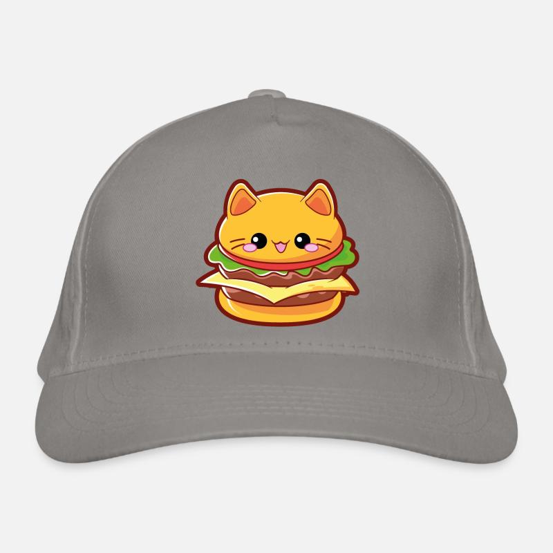 Burger Cat / Burger Katze moodrush Bio-Baseballkappe
