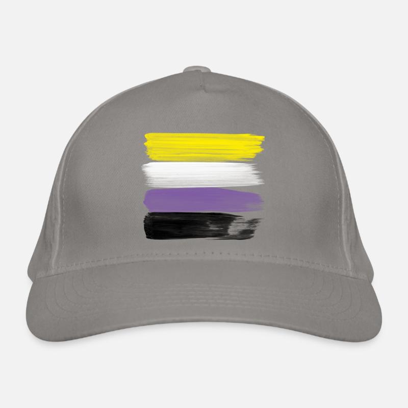 Non-Binary Pride Strokes Bio-Baseballkappe