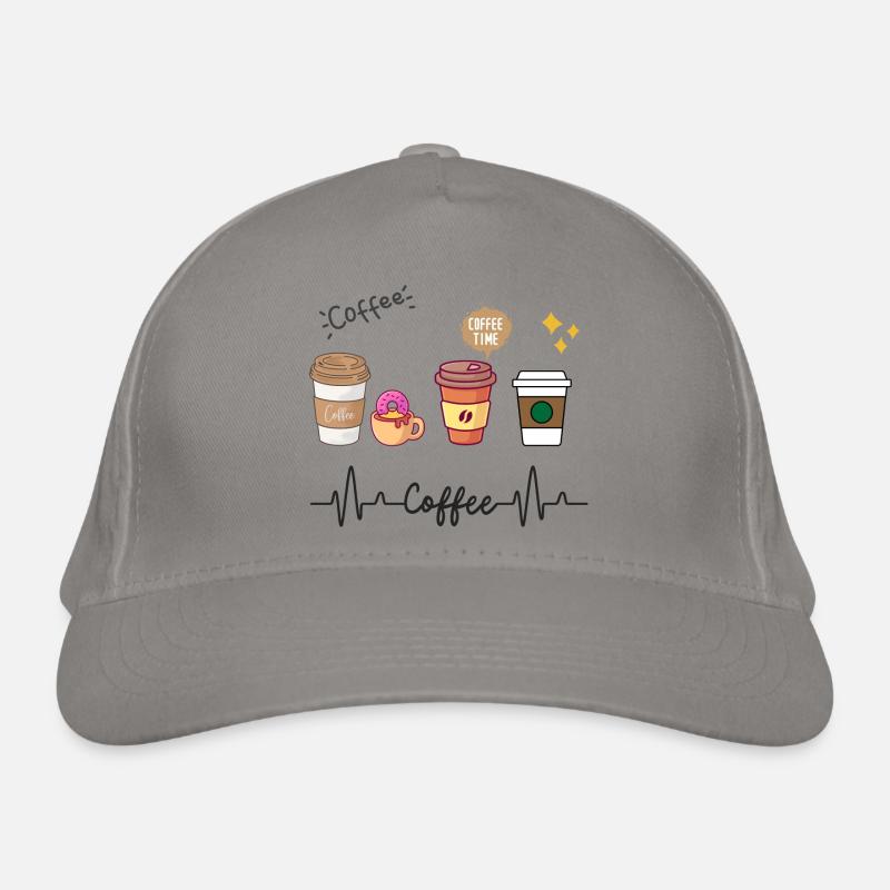 Ich liebe Kaffee Bio-Baseballkappe