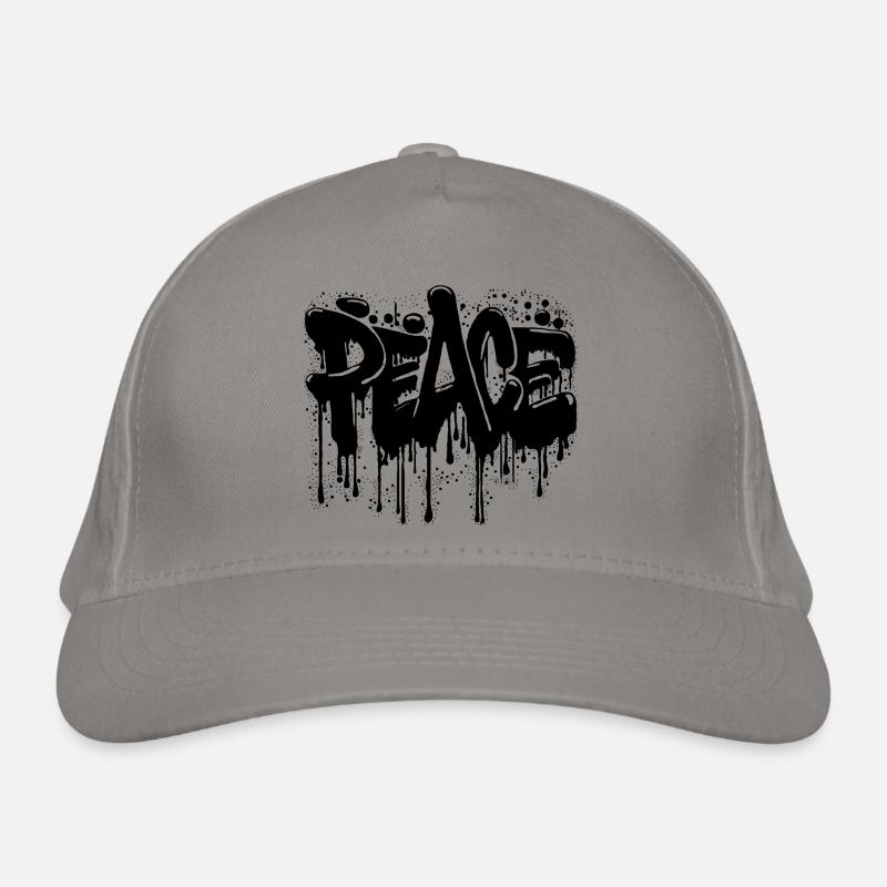 Peace Graffiti Bio-Baseballkappe