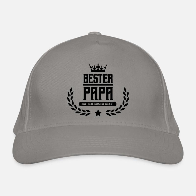 bester papa der welt Bio-Baseballkappe
